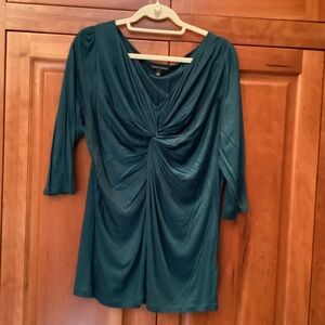 Banana Republic Green Ruched Blouse